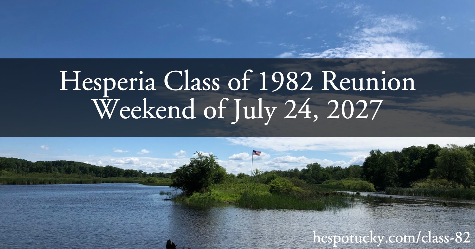 Hesperia Class of 1982 Reunion 45 banner
