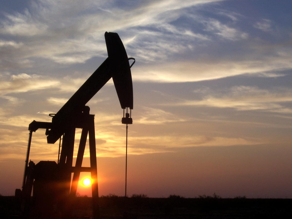 West Texas Oil Pumpjack: Pumpjack located south of Midland, Texas, by Eric Kounce.; Texas; oil
