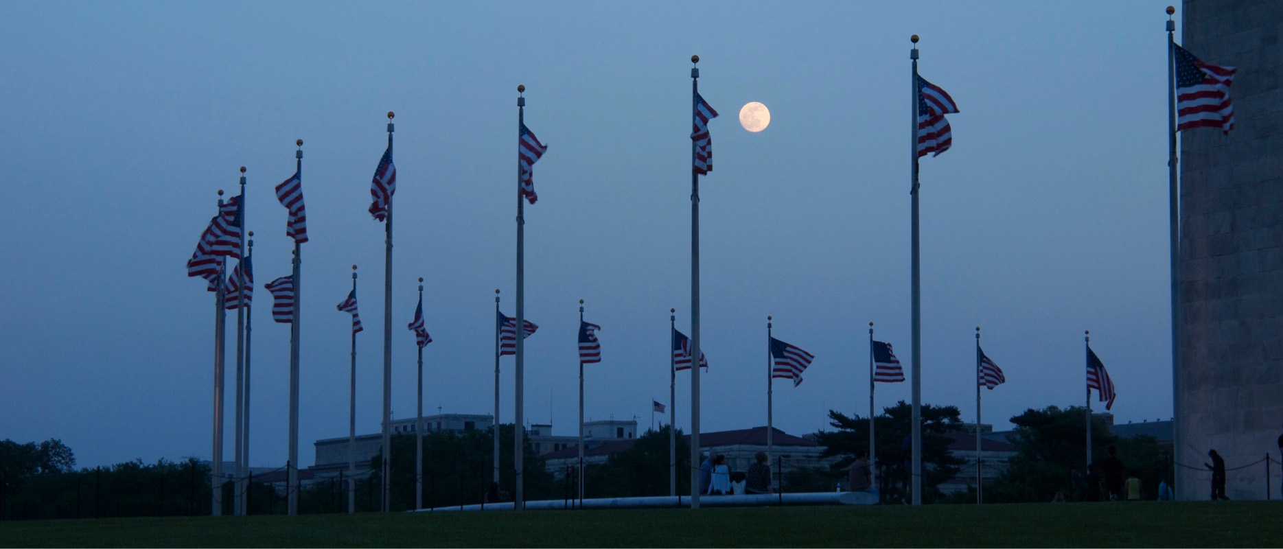 Washington Monument flags