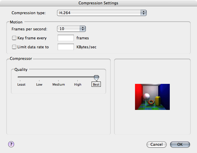 POV-Ray Compression Preference