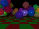Randomly colored spheres