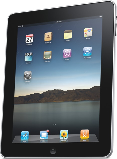 iPad: Stand-up image of Apple’s iPad; Apple; iPad