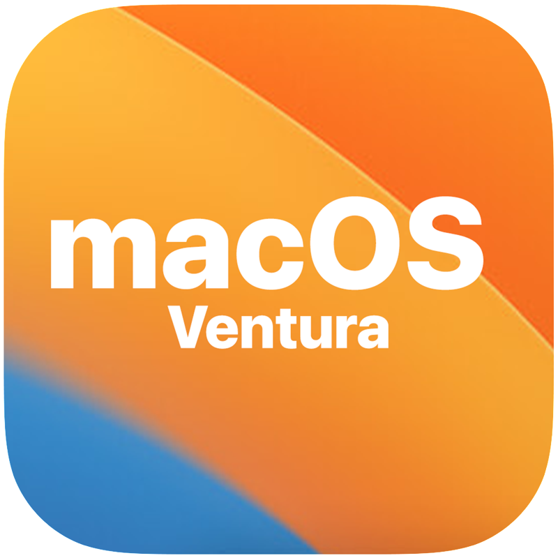 macOS Ventura logo: Apple’s logo for macOS Ventura.; macOS Ventura; Astounding Scripts updates