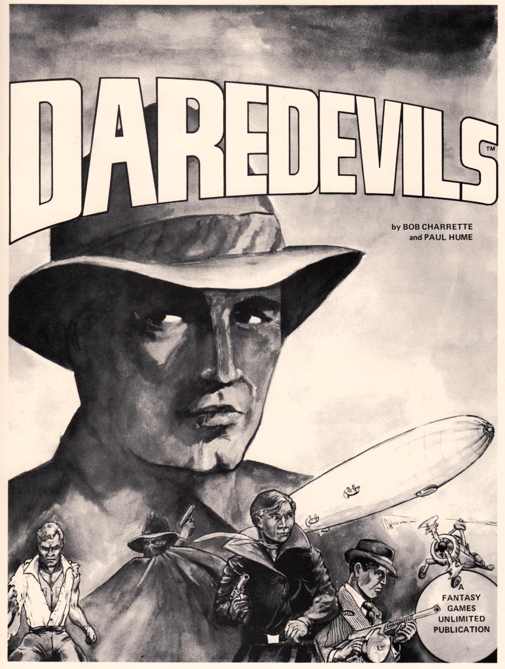 Daredevils cover: Cover of the rules book from the Daredevils boxed set.; Daredevils RPG