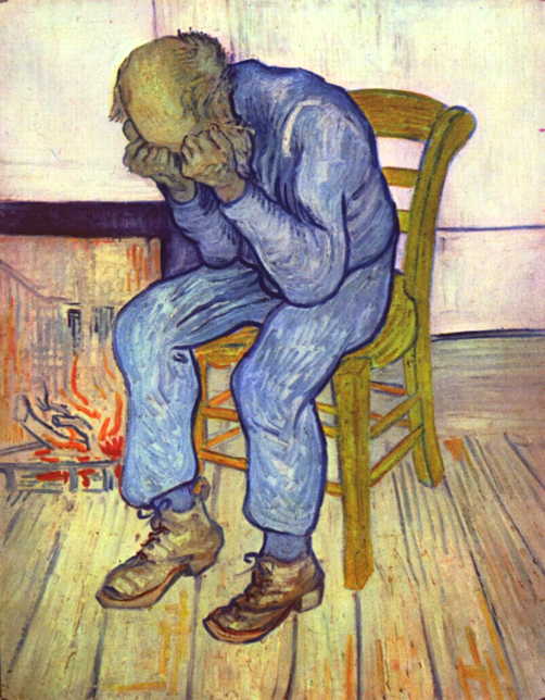 On the Threshold of Eternity: Vincent van Gogh’s “On the Threshold of Eternity”, from 1890. Oil on canvas.; Vincent van Gogh