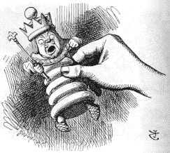 Lily lifts the King: Alice lifts the White King.; Lewis Carroll; chess