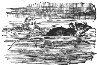 swimming: From  of Lewis Carroll’s Alice in Wonderland