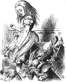 upset: From  of Lewis Carroll’s Alice in Wonderland