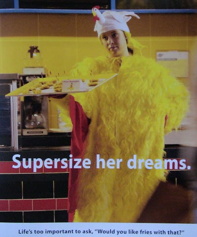 Supersize her dreams: Supersize her dreams on Can schools compete with the Internet by clicking?