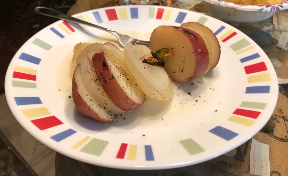 Potato and onion bake