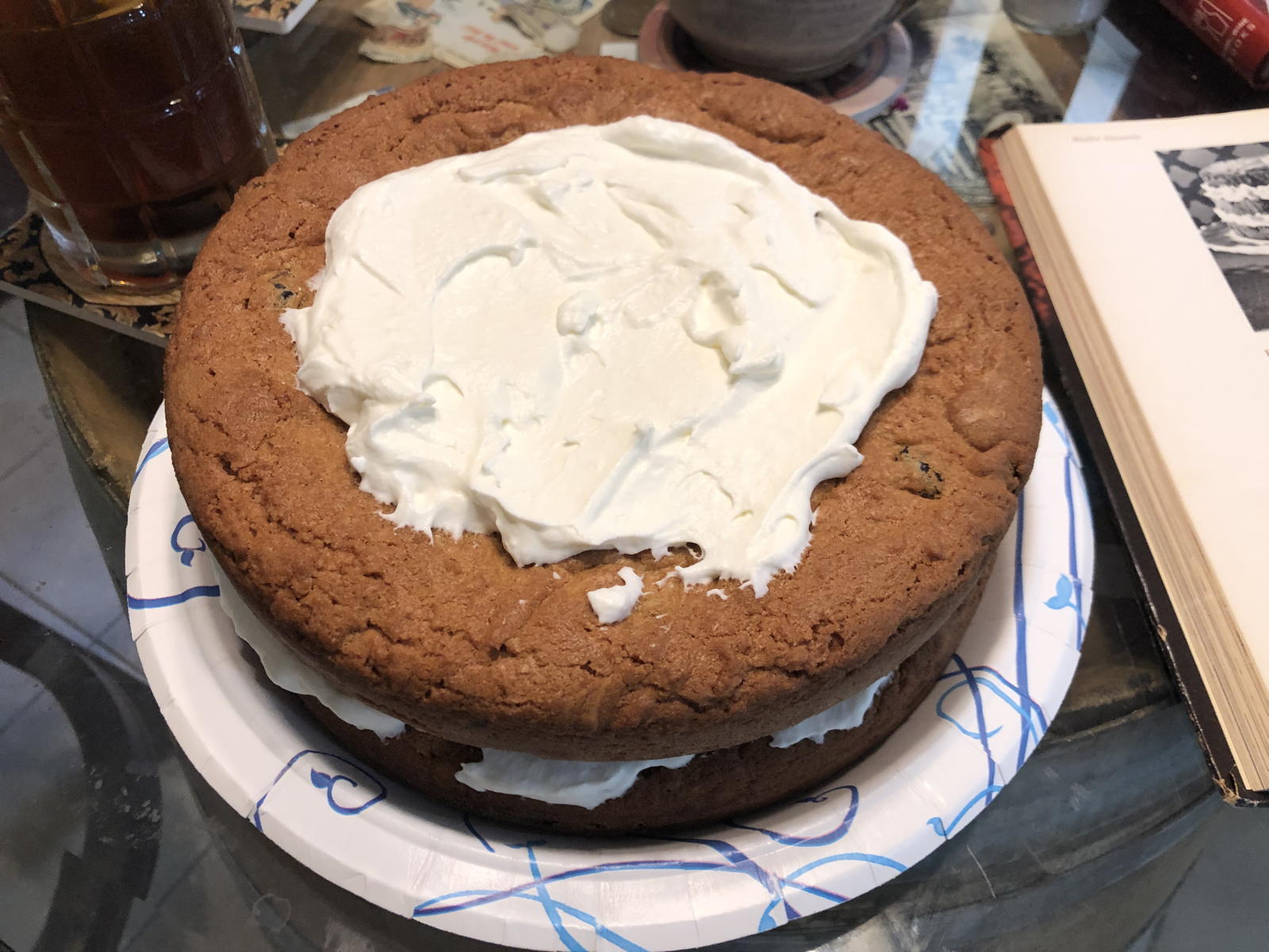 Raisin-Coconut Torte: A raisin-coconut torte from The Southern Living Fondue and Buffet Cookbook. It’s really just giant cookies layered on top of each other.; sweets; cookies