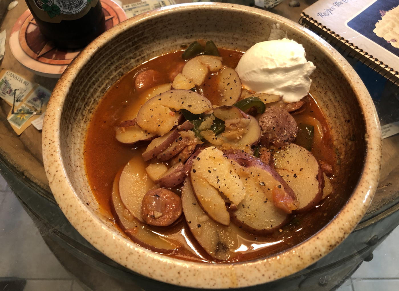 Potato Paprika Stew: Paprikás Burgonya from The Cooking of Vienna’s Empire.; soups and stews; potatoes; paprika