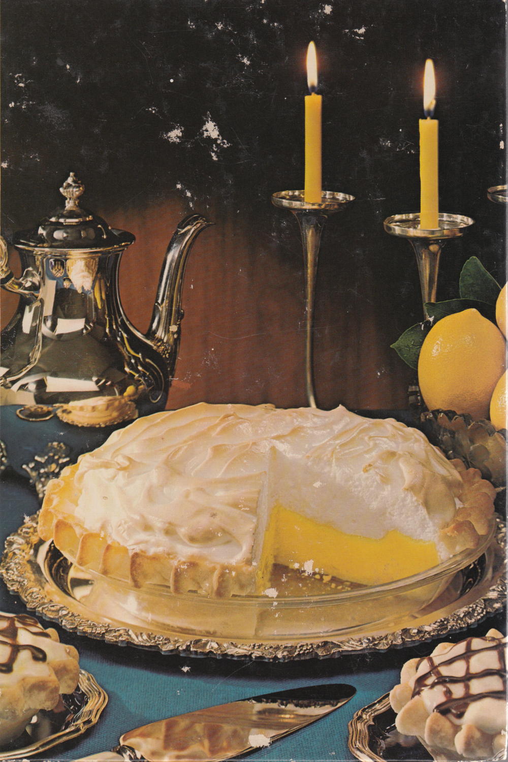 Southern Living Pies and Pastries: Lemon meringue pie on the cover of the Southern Living Pies and Pastry Cookbook.; cookbooks; lemons; Southern Living; pie