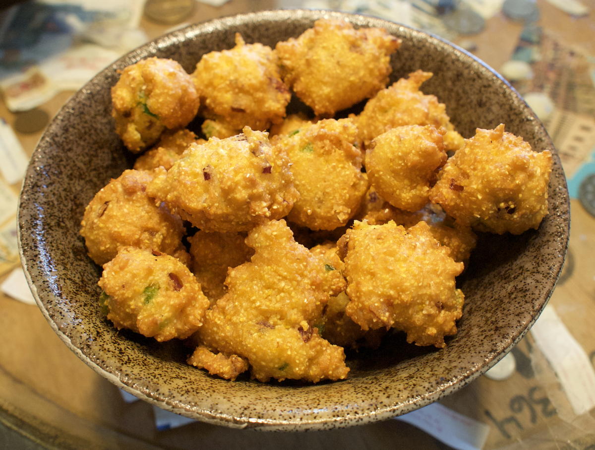 Hush puppies: Hush puppies from the Southern Living Low-Cost Cookbook.; Southern Living