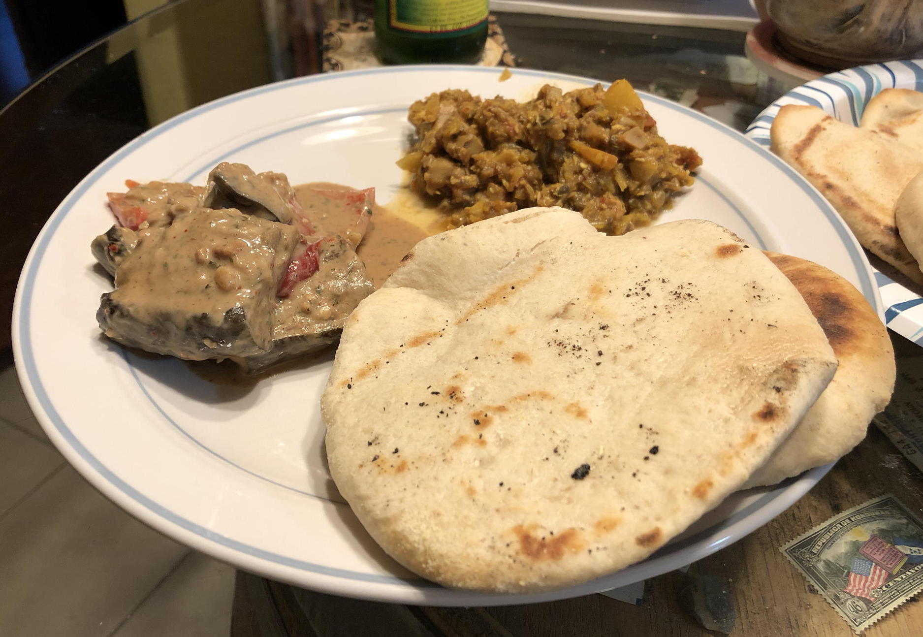 Naan and curry