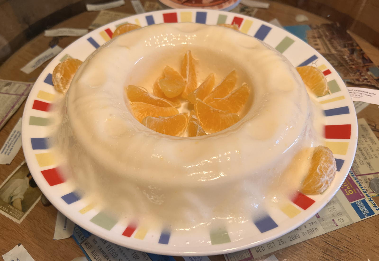 Orange Gelatin Yogurt Whip Ring
