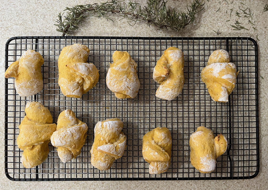 Vegetable crescents: Yummy Crescents, from Eddie Doucette’s 1954 “Home Cooking” Chicago cooking television show.; bread; Eddie Doucette