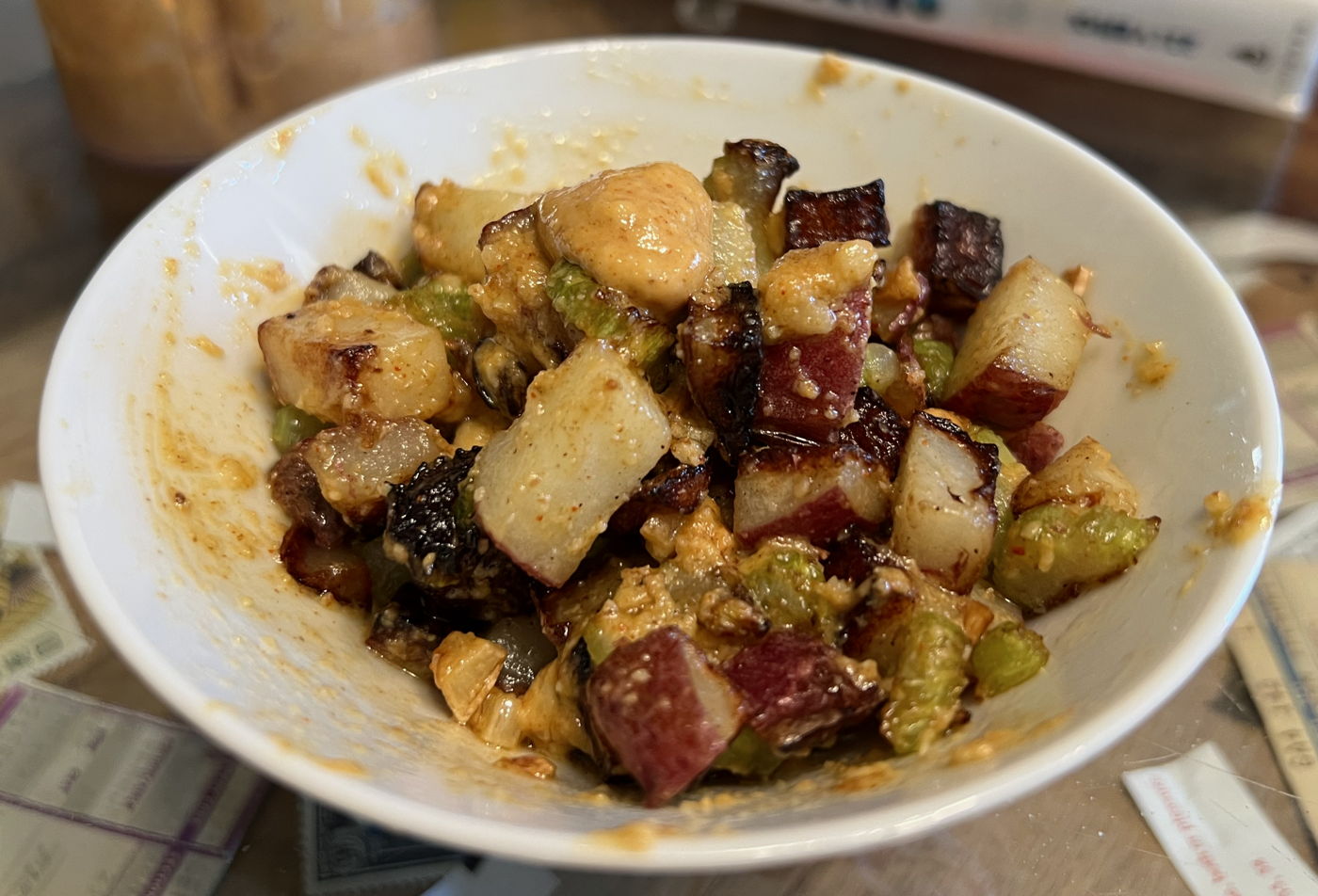 Potato Salad with Nut Dressing