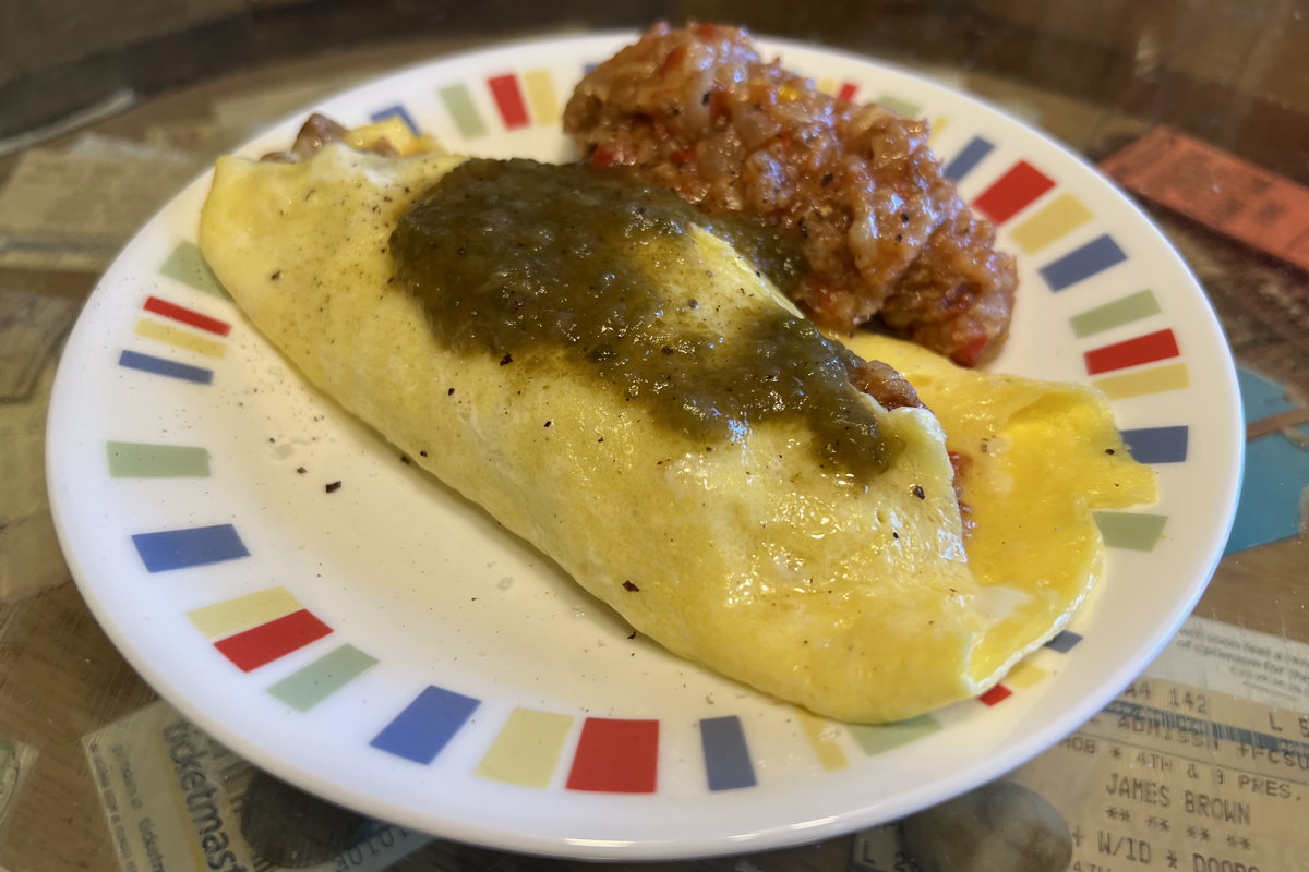 Green Pepper Catsup French Omelet