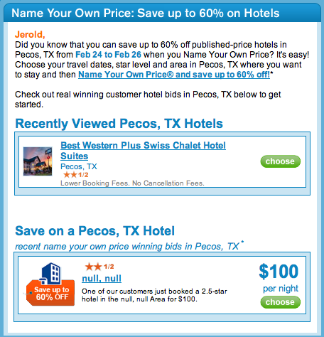 Priceline’s Null state