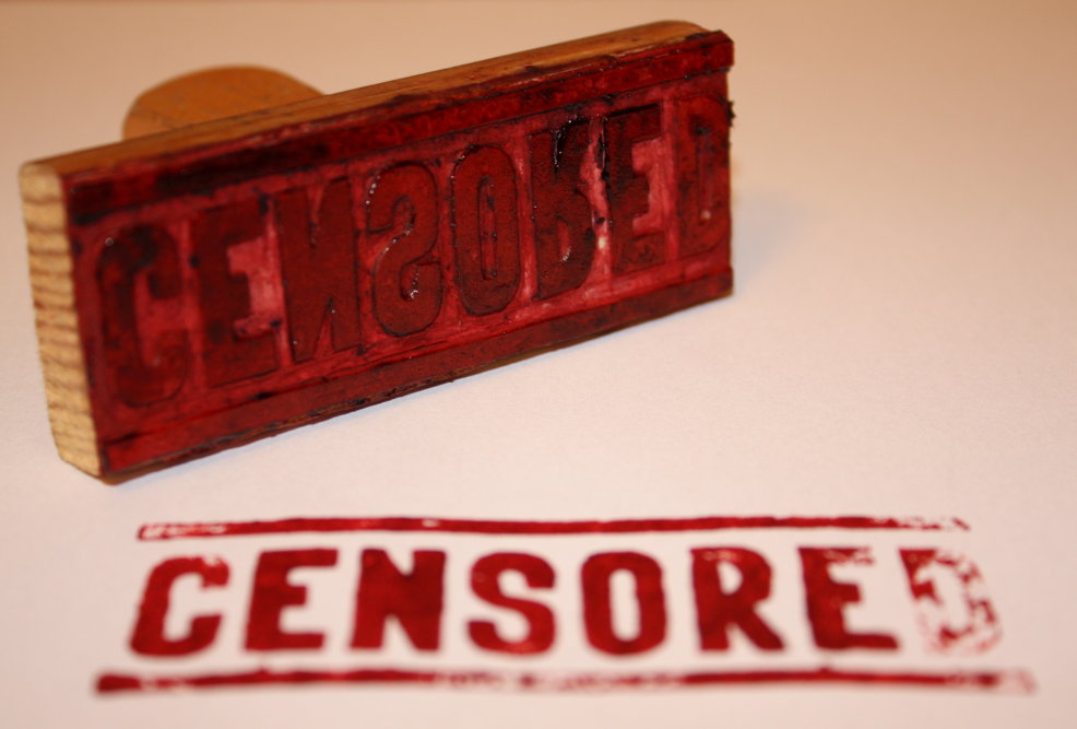 Censorship stamp: A “censored” rubber stamp from Piotr VaGla Waglowski.; censorship