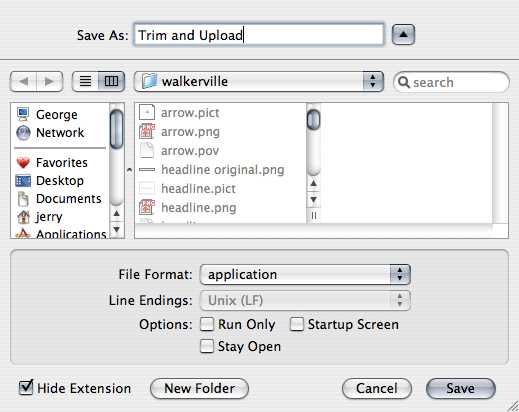 Save Application AppleScript