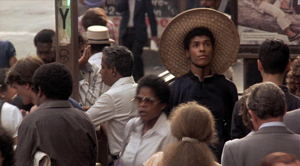 A fish out of water: Leroy Green, dressed as a Chinese peasant, walking the streets of Harlem.