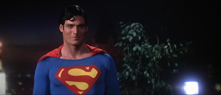 Superman Smile: Christopher Reeve shows off the Superman smile.; Superman