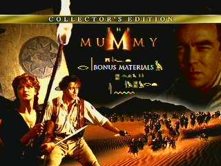 The Mummy (menu): The Mummy scene (menu)