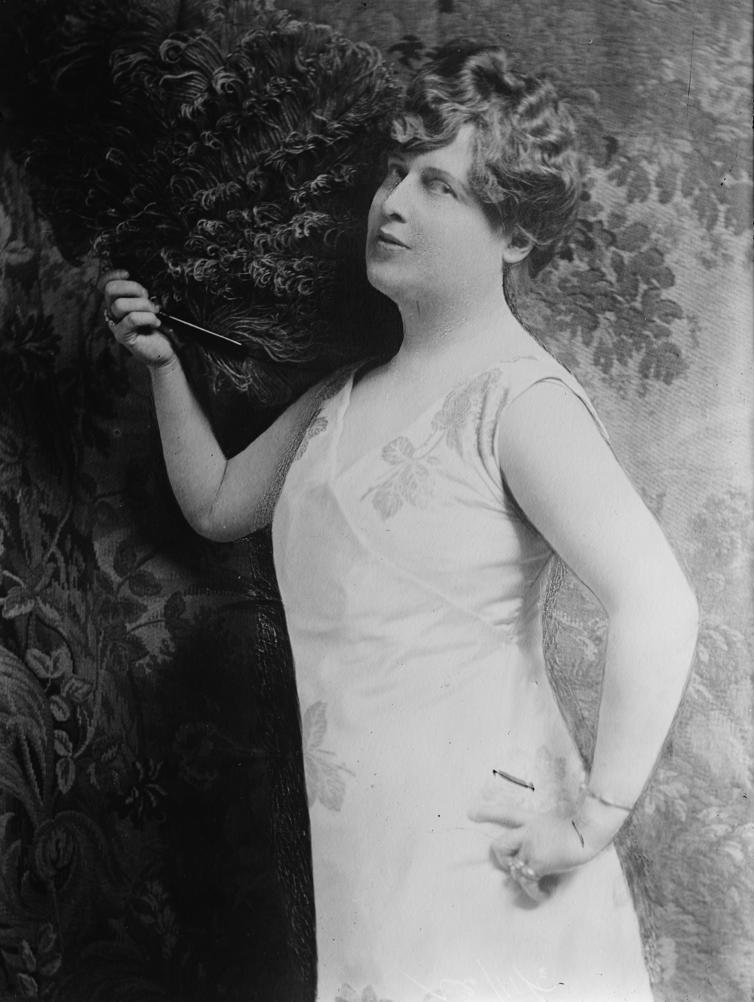 Florence Foster Jenkins: “Florence Foster Jenkins (1868–1944), an American soprano, Bain News Service.”; Florence Foster Jenkins