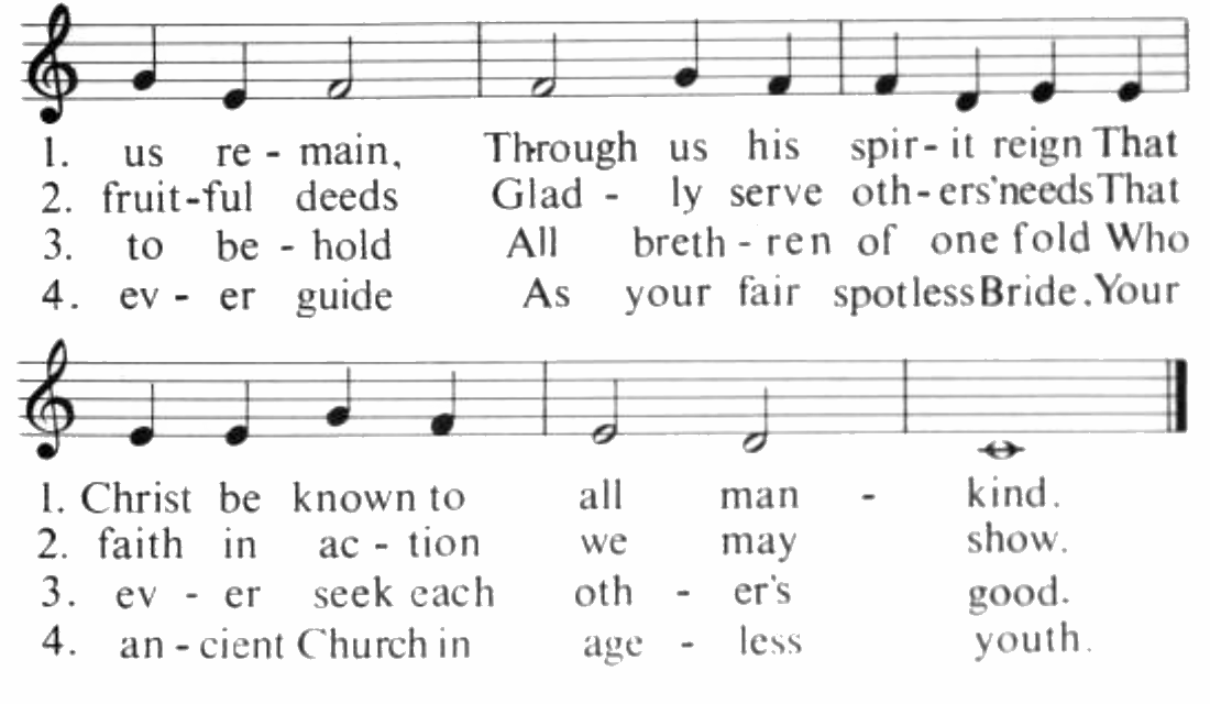 God’s Blessing changed lines: The changed lines from Omer Westendorf’s “God’s Blessing Sends Us Forth”.; Hymns; modern bowdlerism; Omer Westendorf; J. Clifford Evers