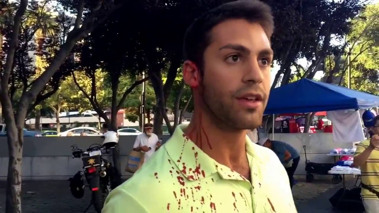 Trump supporter in San Jose, beaten