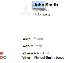 Two fathers in address book: It’s easy to create two fathers in my address book.