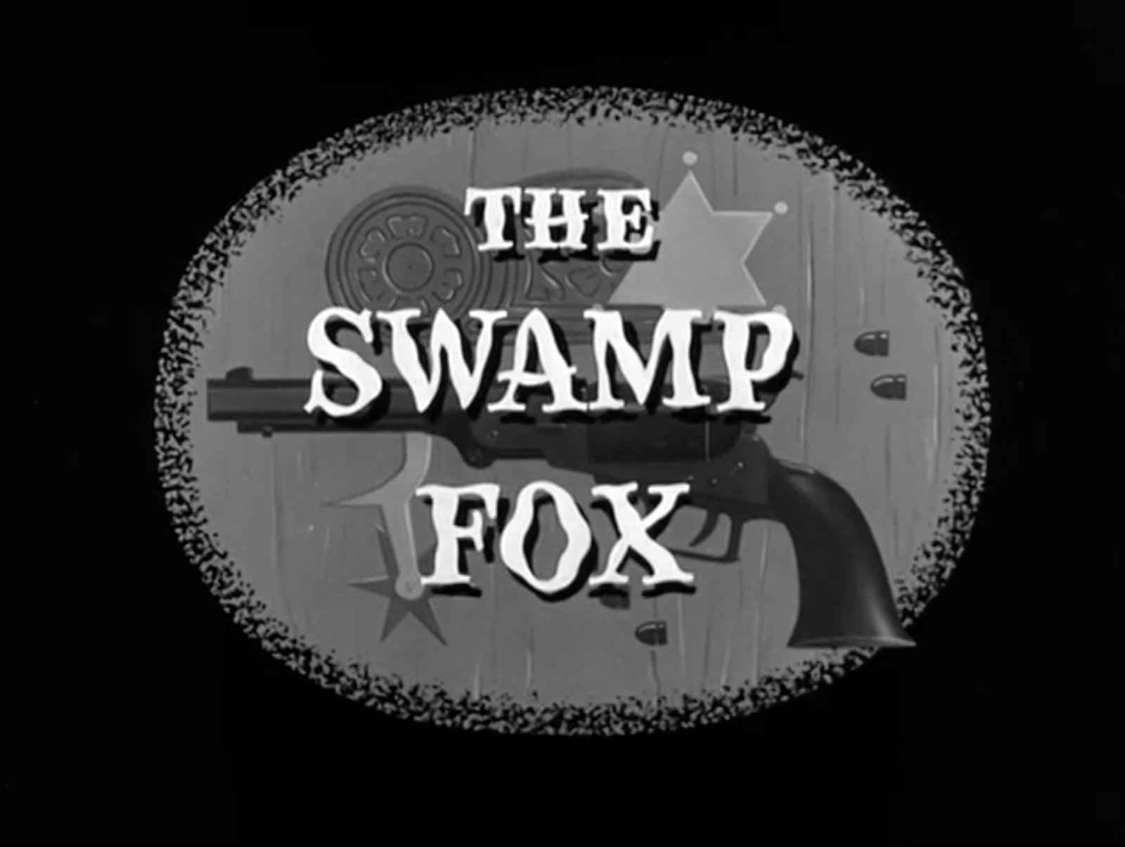 Walt Disney Swamp Fox logo: Swamp Fox logo for Walt Disney Presents.; Disney; television show; General Francis Marion; The Swamp Fox