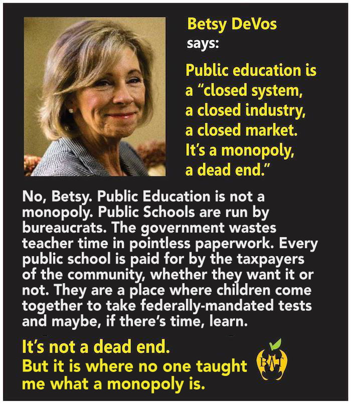 Network for Public Education Action monopoly