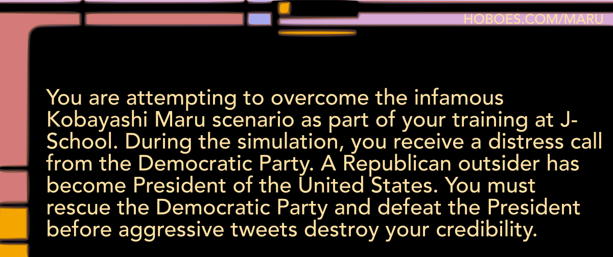 Kobayashi Journalism: You must rescue the Democratic Party and defeat the President before aggressive tweets destroy your credibility.; Star Trek; Democrat-media complex