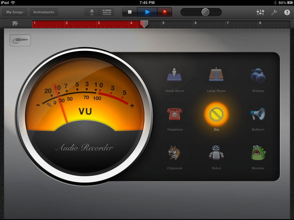 GarageBand vocals: Recording vocals on the GarageBand iPad app.; audio; Garageband