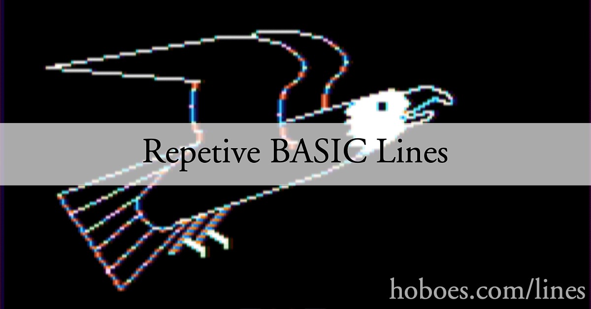 Repetitive BASIC lines