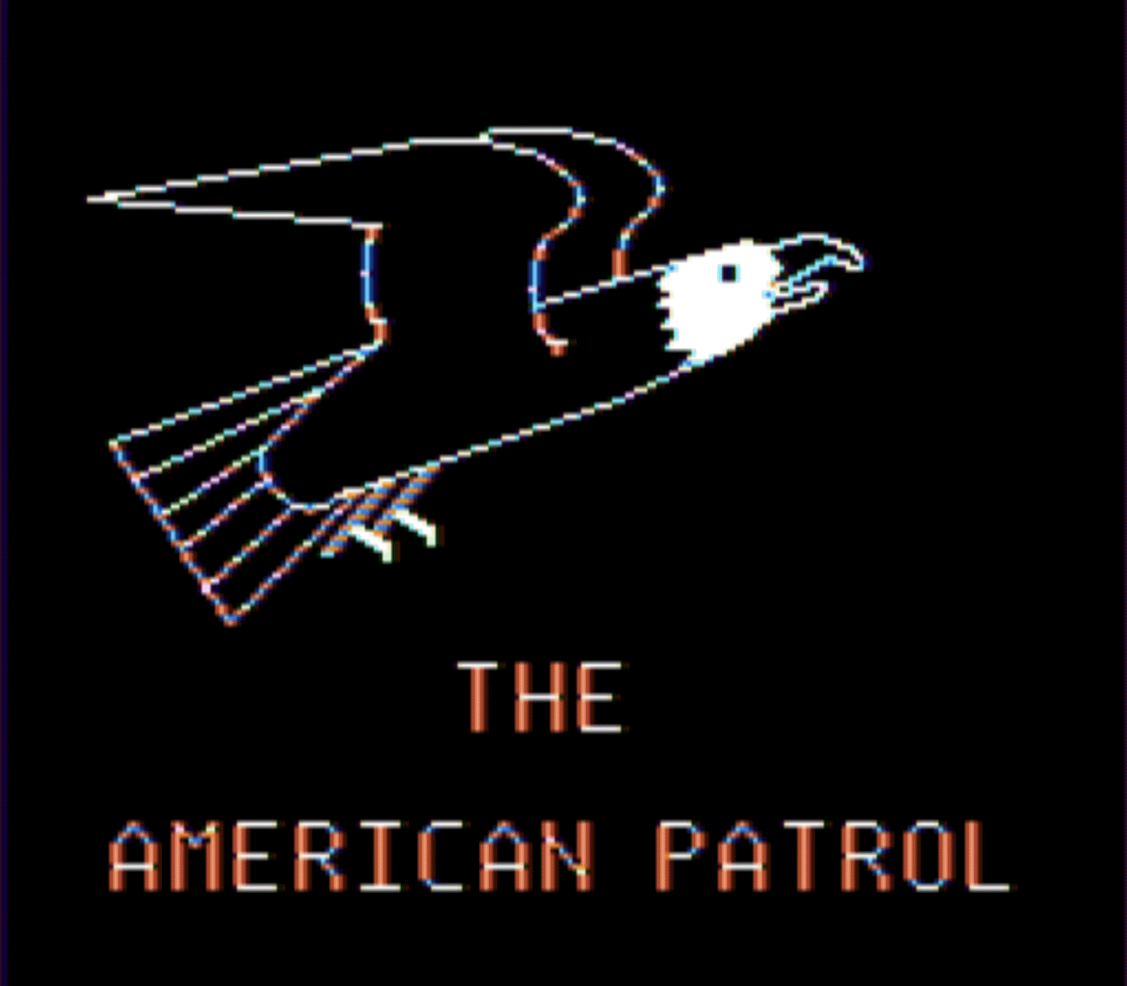 8-bit American Patrol: From Peter Stumpf’s A Fourth of July Celebration in The Rainbow of July 1984. Page 74.; Color Computer; CoCo, TRS-80 Color Computer; birds