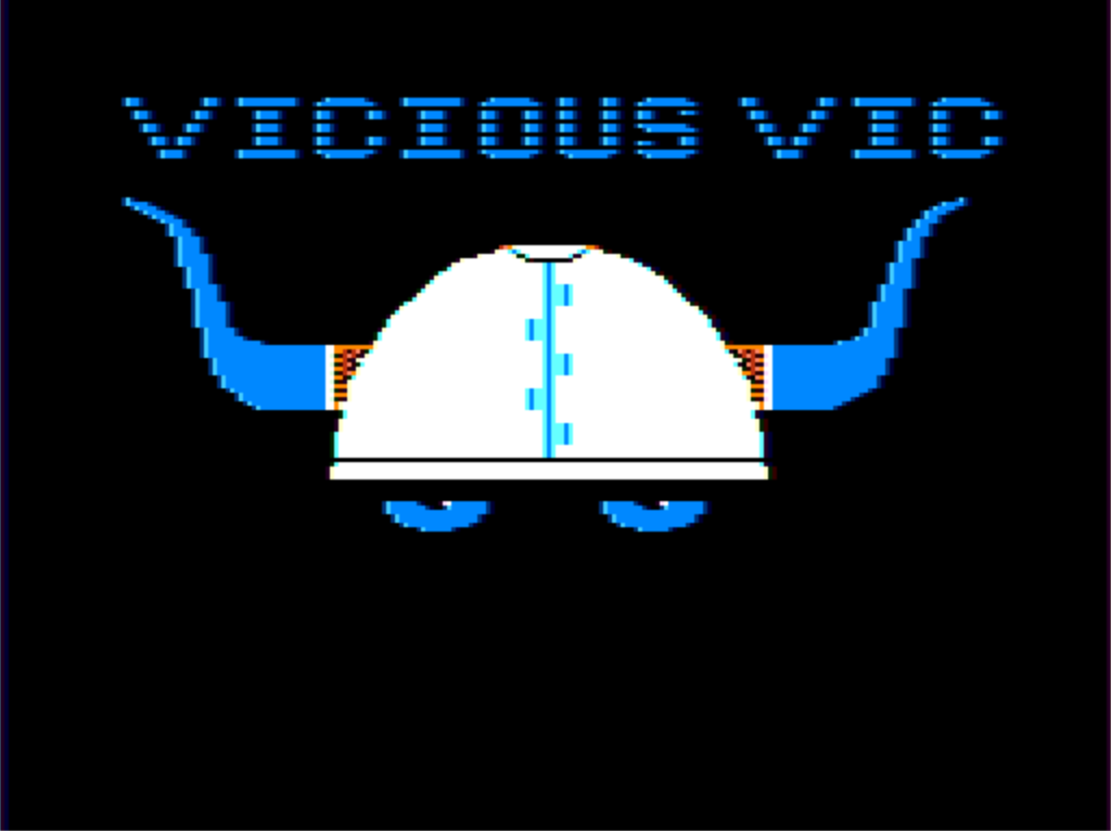 Vicious Vic by Jay R. Hoggins: The title screen for Jay R. Hoggins’s Vicious Vic. From the July 1986 Rainbow Magazine.; Color Computer; CoCo, TRS-80 Color Computer; The Rainbow magazine