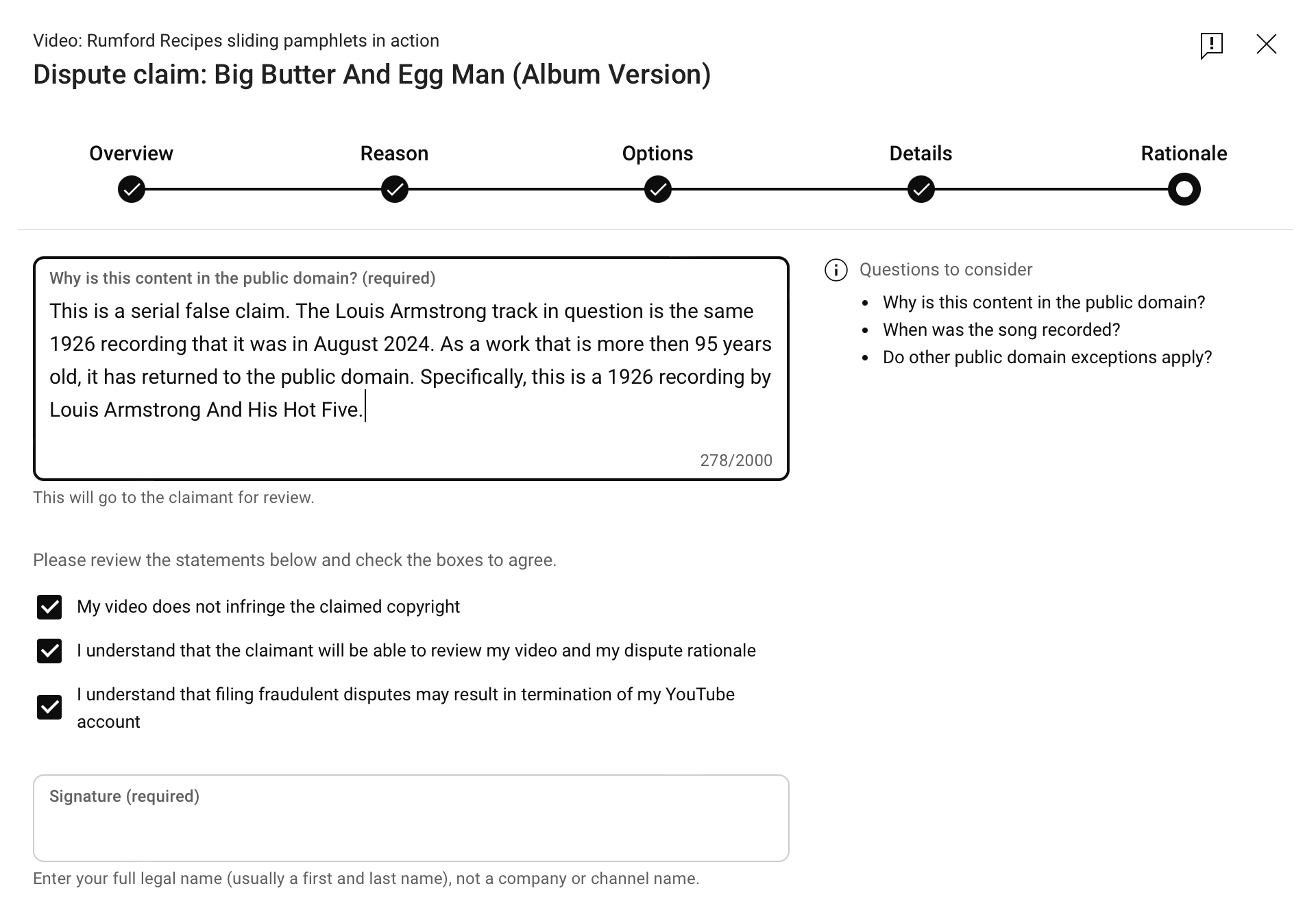 Dispute claim against Sony: My second response to a Sony Music Group claim that a 1926 music track violated their copyright.; YouTube; Digital Music Copyright Act; DMCA; Sony Music Entertainment; SME, The Orchard Music